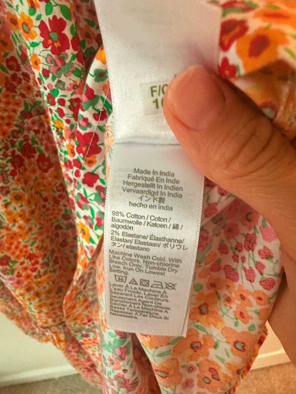 J.Crew Ditsy Floral Tiered Midi Dress Sleeveless Orange Red Orange Smock💛 - Picture 11 of 13